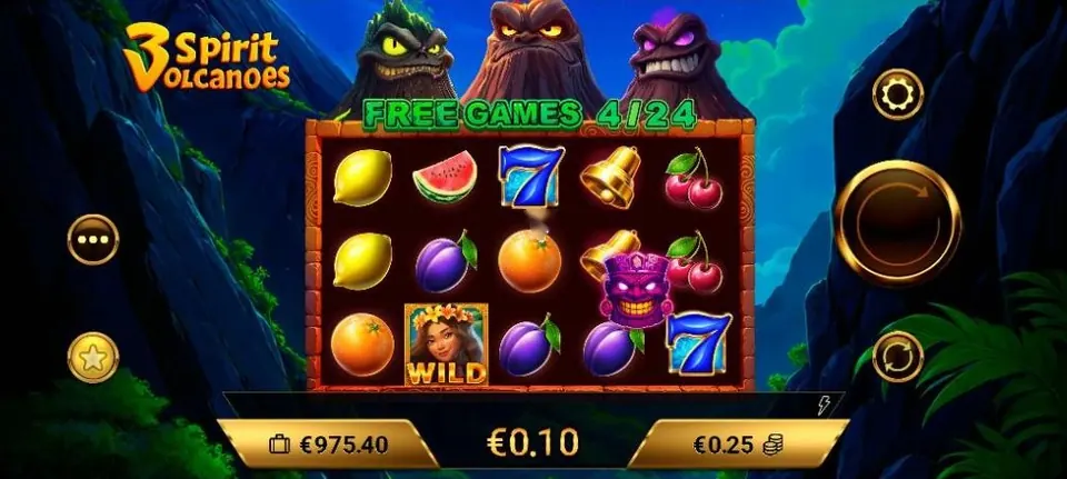 Ronda de Free Games 4 de 24 en 3 Spirit Volcanoes